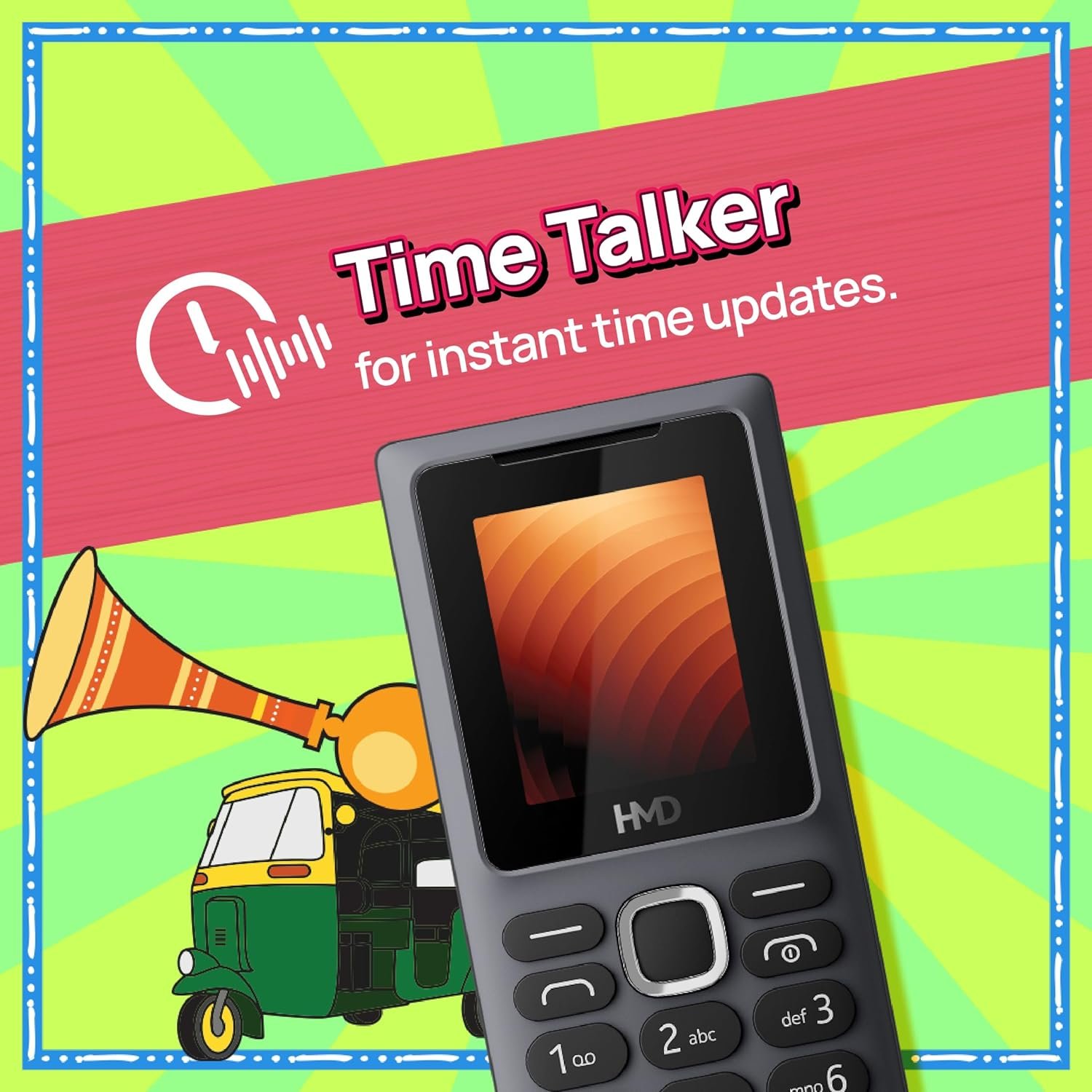 HMD 100 Keypad Mobile Phone | Single SIM, Long Lasting Battery, Durable Design, Wireless FM Radio, Phone Talker, 1-Year Replacement Guarantee | Grey - Image 10