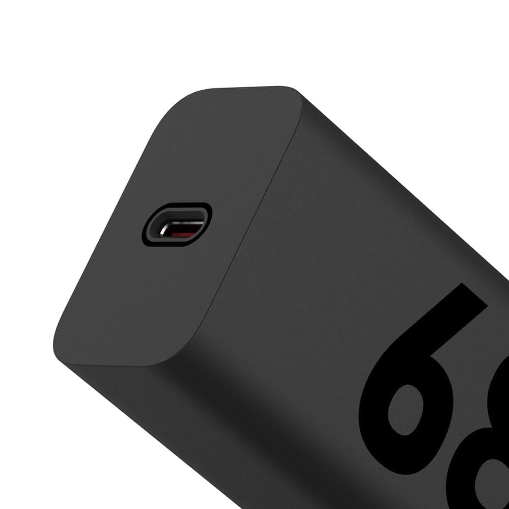 Yantra Original 68W Gan Turbo Power Fast C-Type Charger Compatible for Motorola Edge 60 Fusion/Edge 50 Fusion/Edge 50 Ultra/50 Pro/Razr 50 Ultra/Moto G45/G54/G64/Moto E40/Moto G35 Black - Image 3