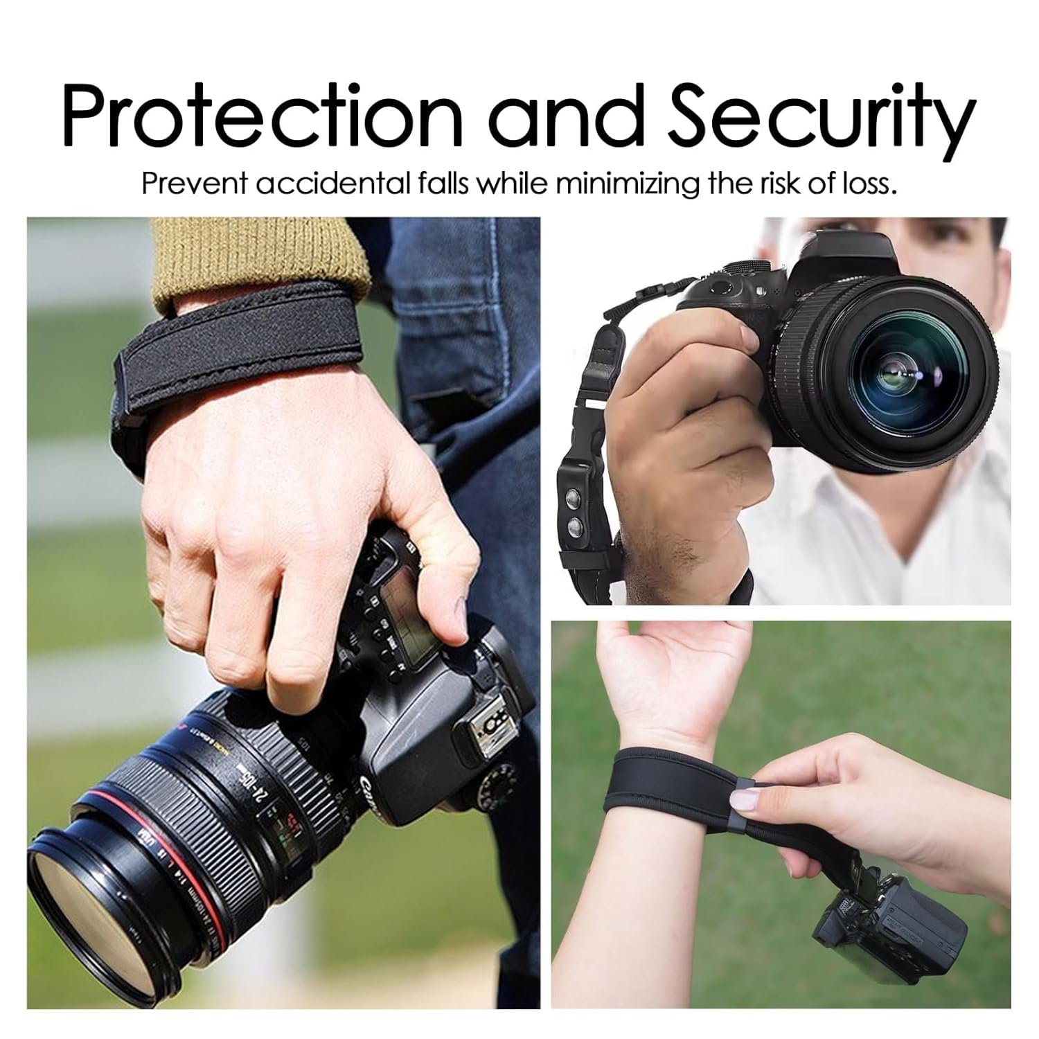 Camera Wrist Strap, Secure and Comfortable Wrist Strap for Mirrorless and DSLR Cameras, Lightweight Design for Photography and Outdoor Use, Black - Image 4