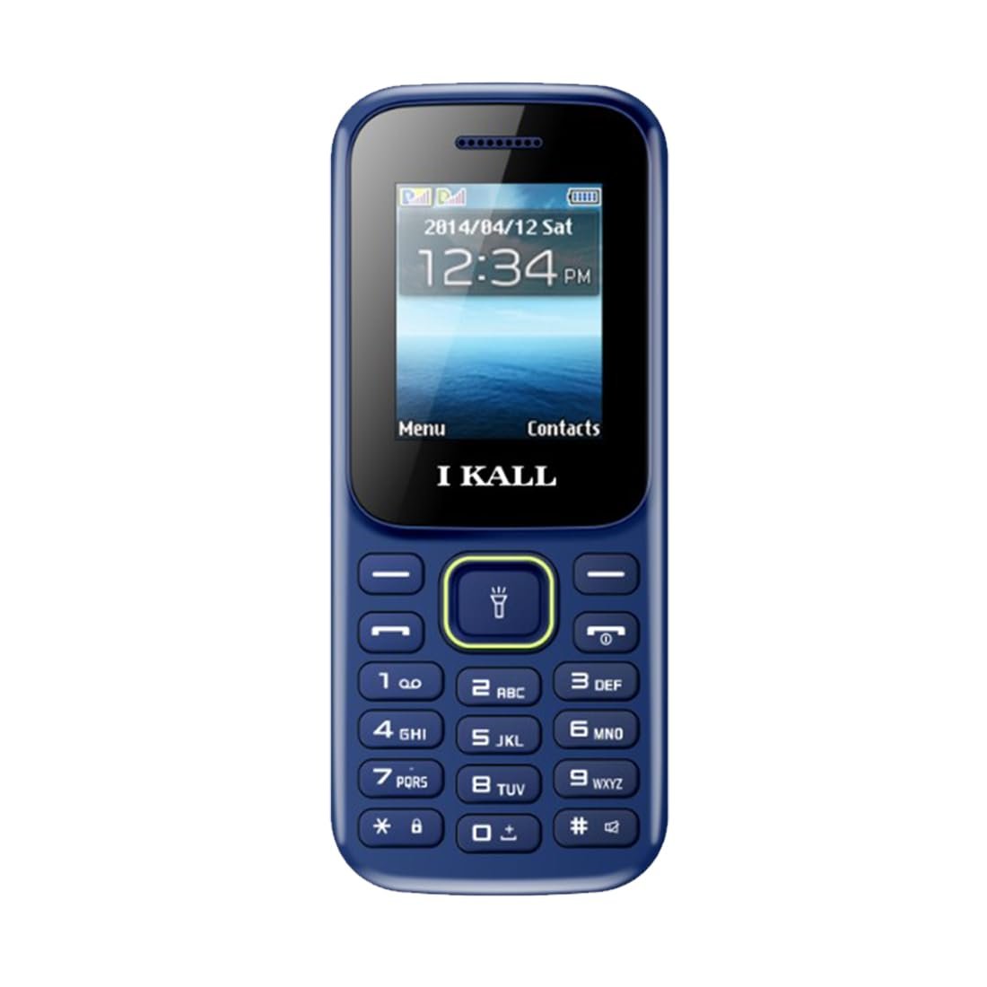 IKALL K130 Feature Phone (1.8” Display, Dual Sim) (Blue) - Image 3