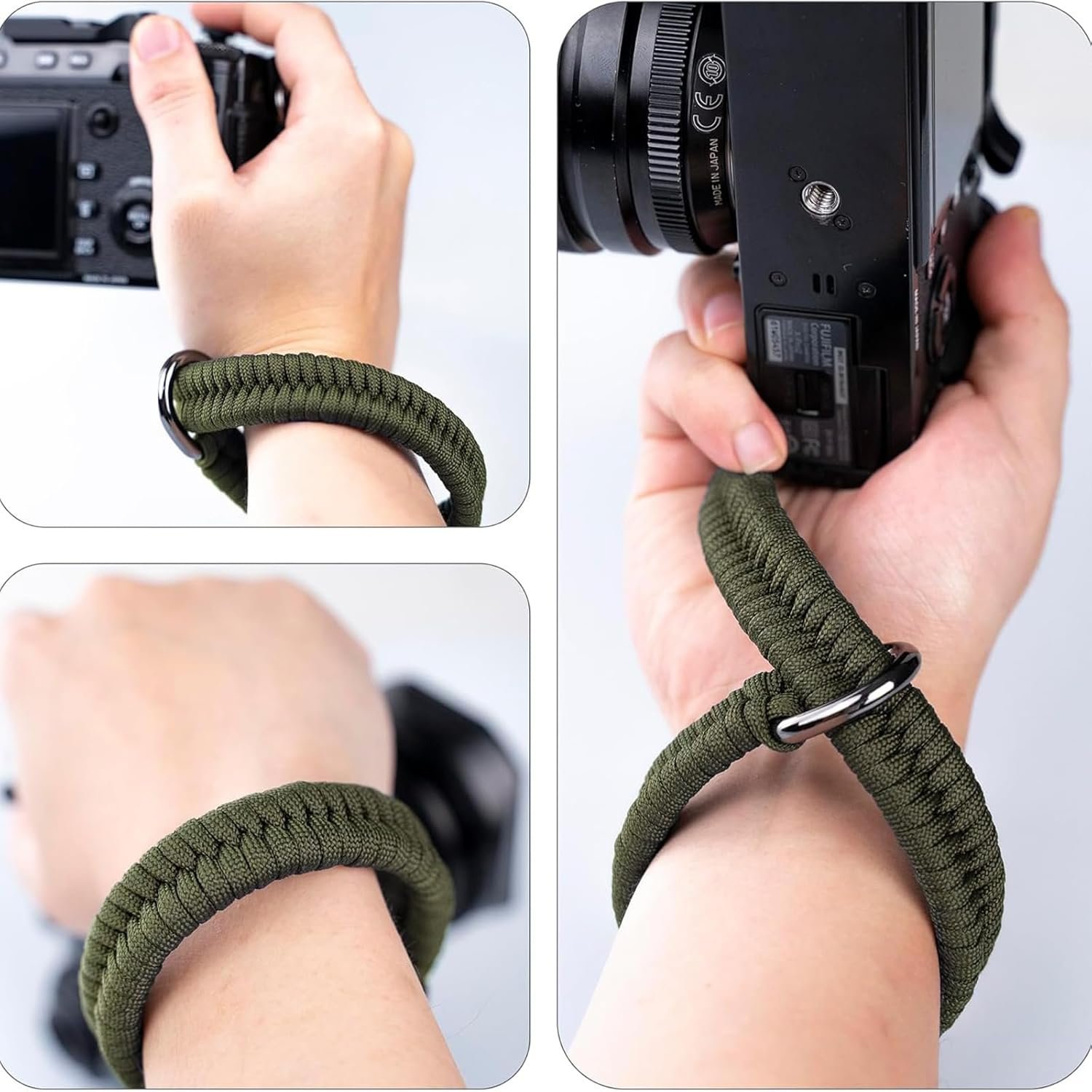 Camera Strap, Camera Wrist Strap, Adjustable Quick Release Camera Hand Strap,Hand Grip Camera Wrist Strap for DSLR, Mirrorless & Action Cameras - Image 4