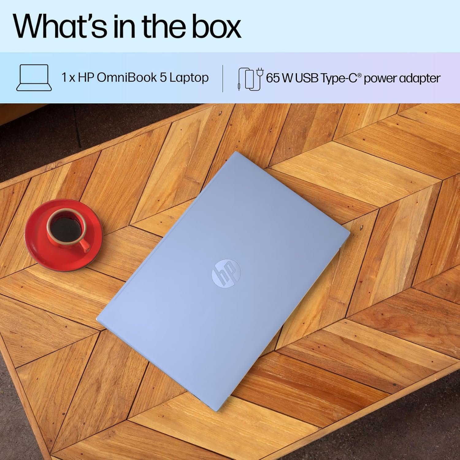 HP OmniBook 5 Metallic(Previously Pavilion) 13th Gen Intel Core i5 1334U (16GB LPDDR5X, 512GB SSD) WUXGA, 2K, IPS, 16''/40.6cm, Win11, M365 Basic(1yr)*Office24, Blue,1.79kg, ba1123TU,FHD camera Laptop - Image 7