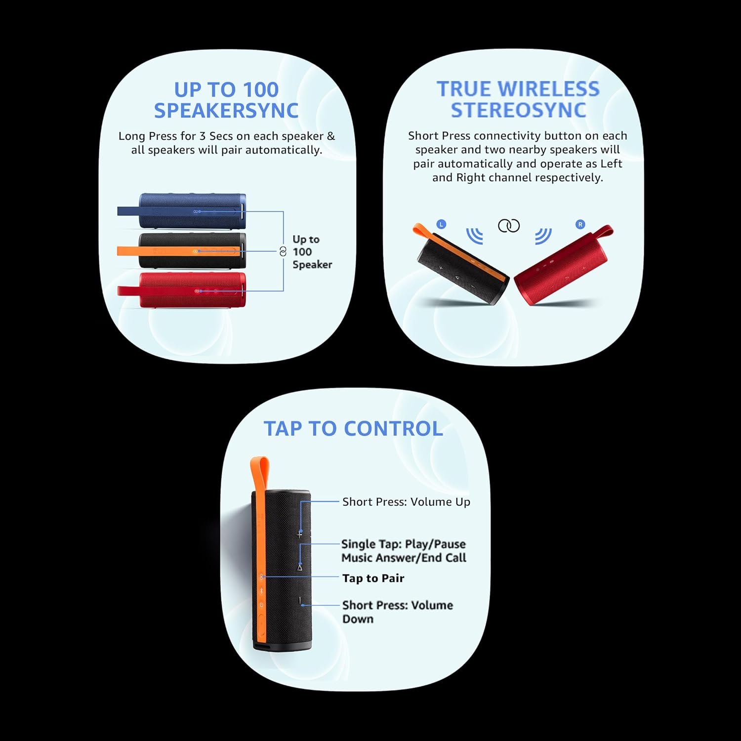 XIAOMI Sound Outdoor Speaker (Red) | |30W Hi-Quality Speaker with Mic|Upto 12hrs Playback Time|IP67 Waterproof & Type C|Wireless Stereo Pairing|Speaker for Home, Outdoor & Travel Purpose - Image 8