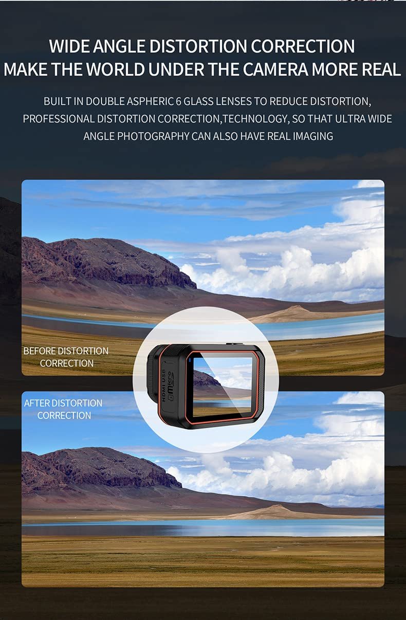 ROCKTECH 4K Action Camera- Underwater Camera IPX8 Waterproof, 170-Degree Wide-Angle Lens, EIS, Wi-Fi and Remote Control, Perfect for Scuba Diving, Snorkeling, and Vlogging - Image 4