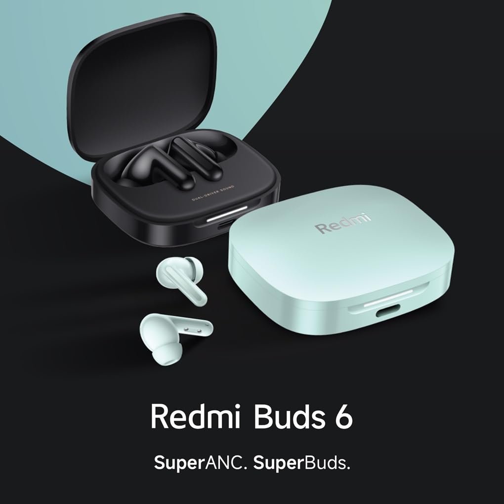 Redmi Buds 6, Dual Driver TWS in Ear Earbuds, 49dB Hybrid Active Noise Cancellation, Spatial Audio, Dual Device Connection, Quad Mic AI ENC, 42 Hrs Playtime, Custom EQ, Wireless Earbuds (Black) - Image 12