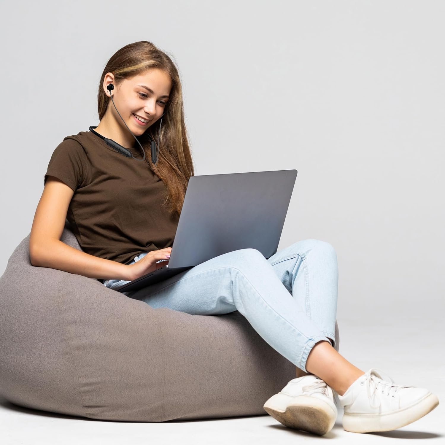 Kratos Black Bluetooth Neckband with 55 Hrs Playtime, Deep Bass, Stereo Sound, HD Calls, Magnetic Earbuds, Voice Assistant, Type-C Charging, Rich Audio, Hollow Switch for Comfort & Style - Image 9