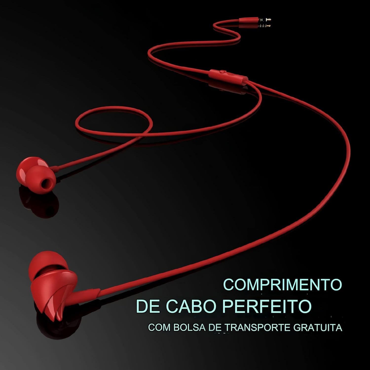 Boat Bassheads 100 in Ear Wired Headphones Earphones with Mic (Furious Red) - Image 5