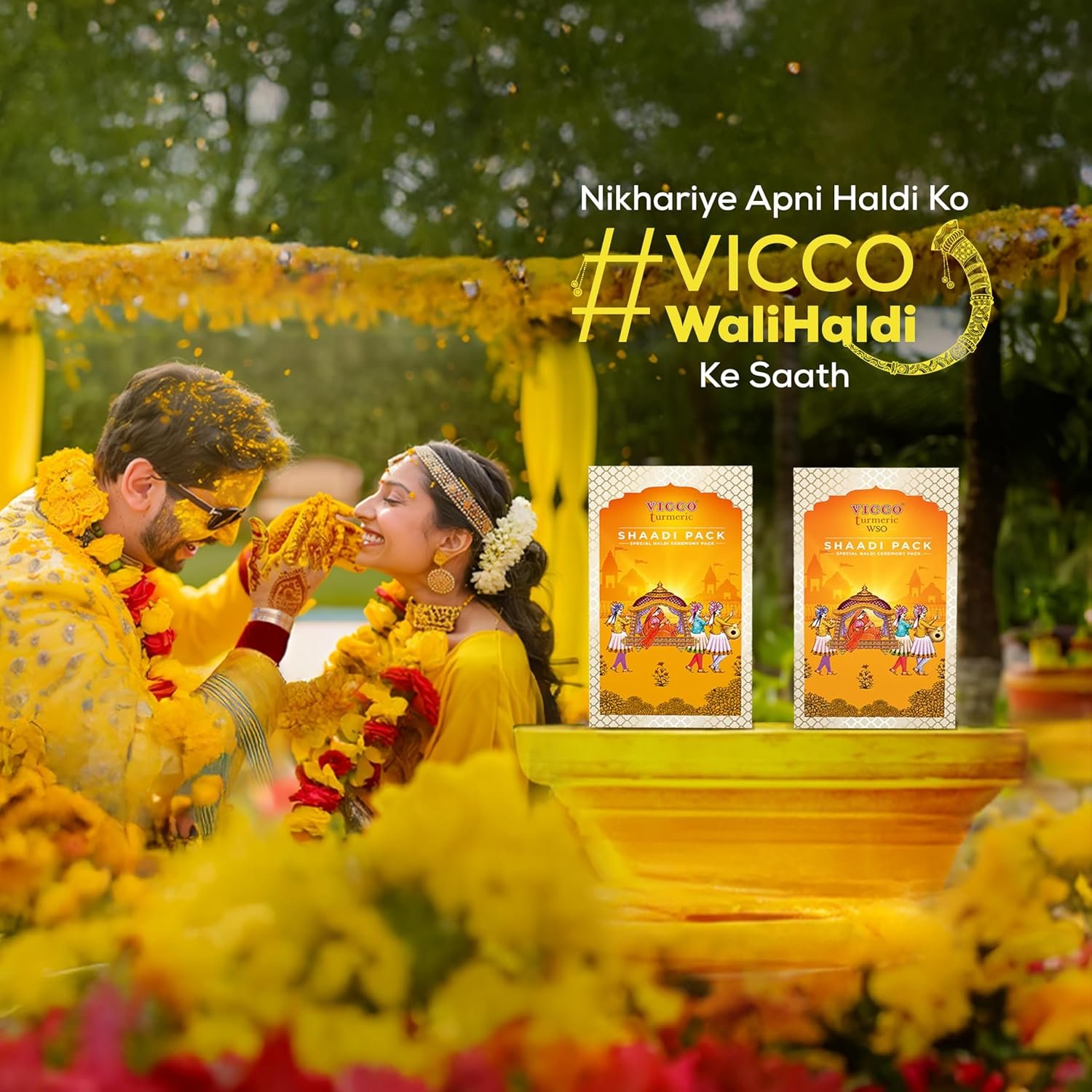 Vicco Turmeric Shaadi Haldi Pack | Ready-to-Use, Stain-Free Ubtan for Wedding Ceremony | Natural Turmeric Paste for Radiant Glow | Smooth, Easy Application | Suitable for All Skin Types [200g | Pack Of 1] - Image 3