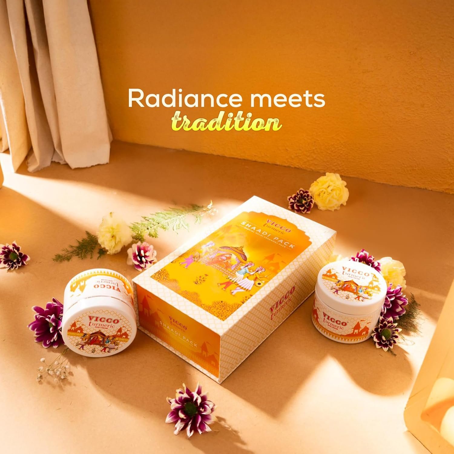 Vicco Turmeric Shaadi Haldi Pack | Ready-to-Use, Stain-Free Ubtan for Wedding Ceremony | Natural Turmeric Paste for Radiant Glow | Smooth, Easy Application | Suitable for All Skin Types [200g | Pack Of 1] - Image 4