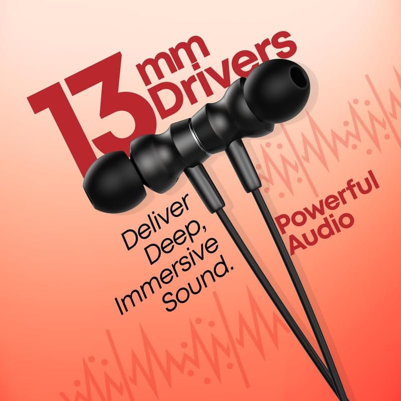 Wireless Bluetooth for Apple iPad Air 11 (2025) in-Ear Headphone with Mic 38Hrs Playtime Dual Device Pairing Wireless Neckband Type-C Charge Magnetic Buds & IPX5 Water Resistant (Black, SE.AJ) - Image 3