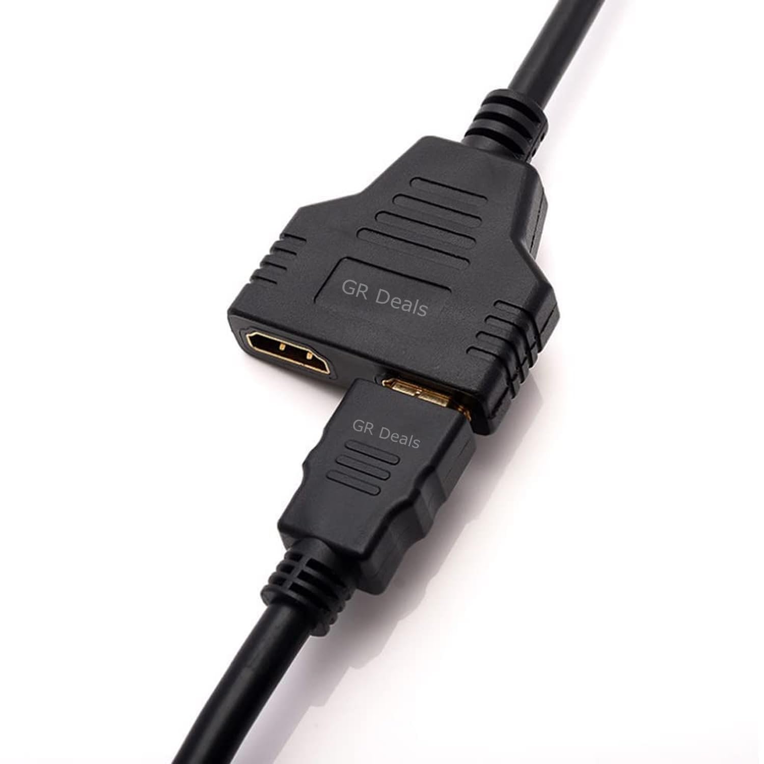GR Deals HDMI Splitter 1x2, 1 in 2 Out, 18.5 Gbps, 4K@60Hz, HDCP 2.2, HDR, 1080P@120Hz, Black, Indoor, HDMI Splitter for TV, Monitor, Projector, Laptop, DVD Player. Black. (Pack of 1) - Image 7