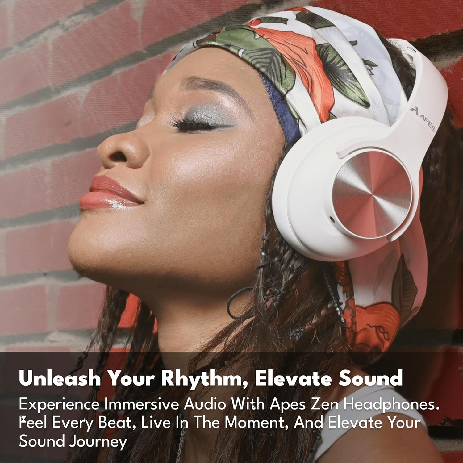 APES Zen Wireless Headphone, 40 mm Dynamic Drivers, 20 Hrs Playtime, V5.4 Bluetooth Headphone, Soft Padded Earcups (White) - Image 5