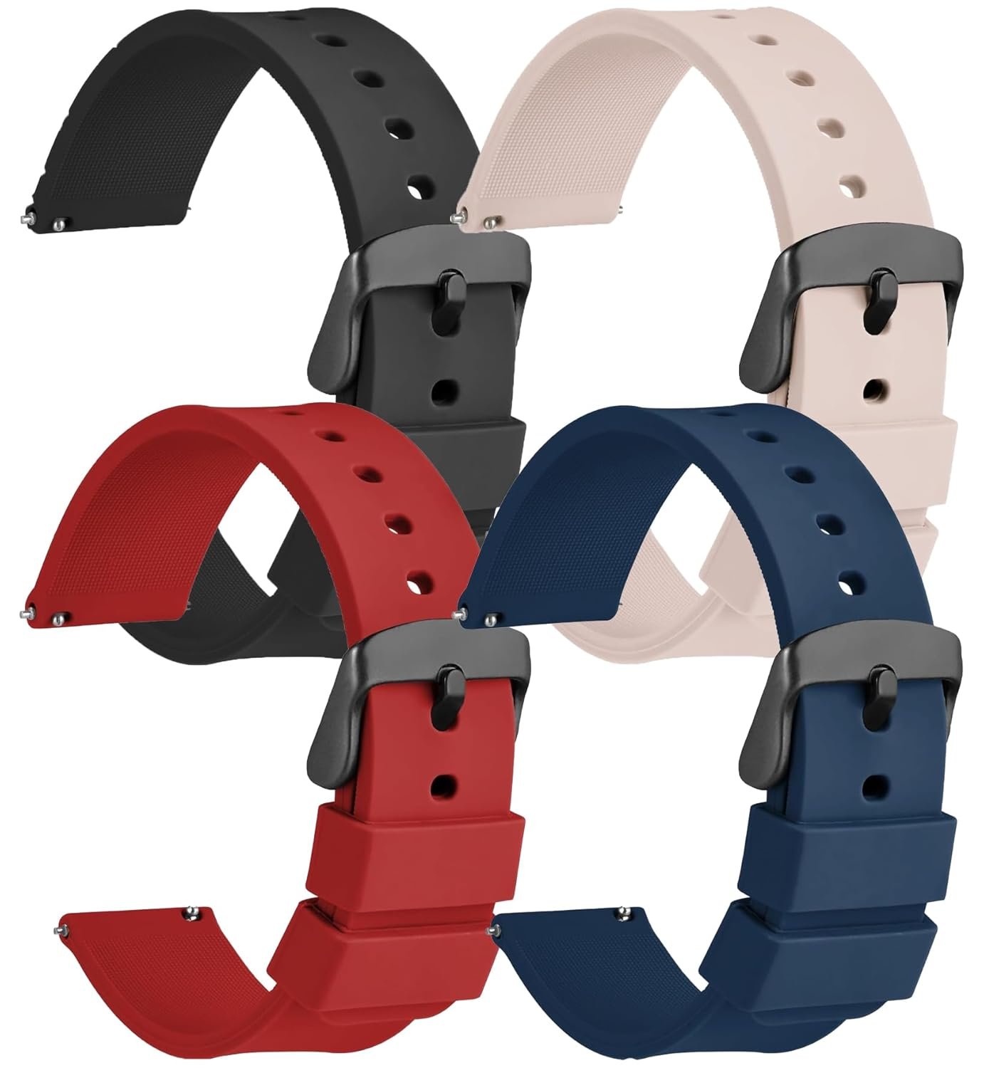 20mm SmartWatch Strap Compatible With Amazfit GTS 2 Mini, Bip U/Pro/Lite, GTS/2e, Samsung Galaxy Watch 4/5 and All 20mm Watches - Image 2