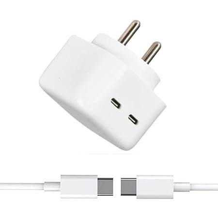 35W Dual PD 3.0 GaN USB-C Port Compact Power Adapter Plug Fast Wall Charger Adapter and Type- c Cable Compatible for iPhone 15 Charger, 15 Pro Max/ 15 Plus, Fast Charging (IPL-226) - Image 2