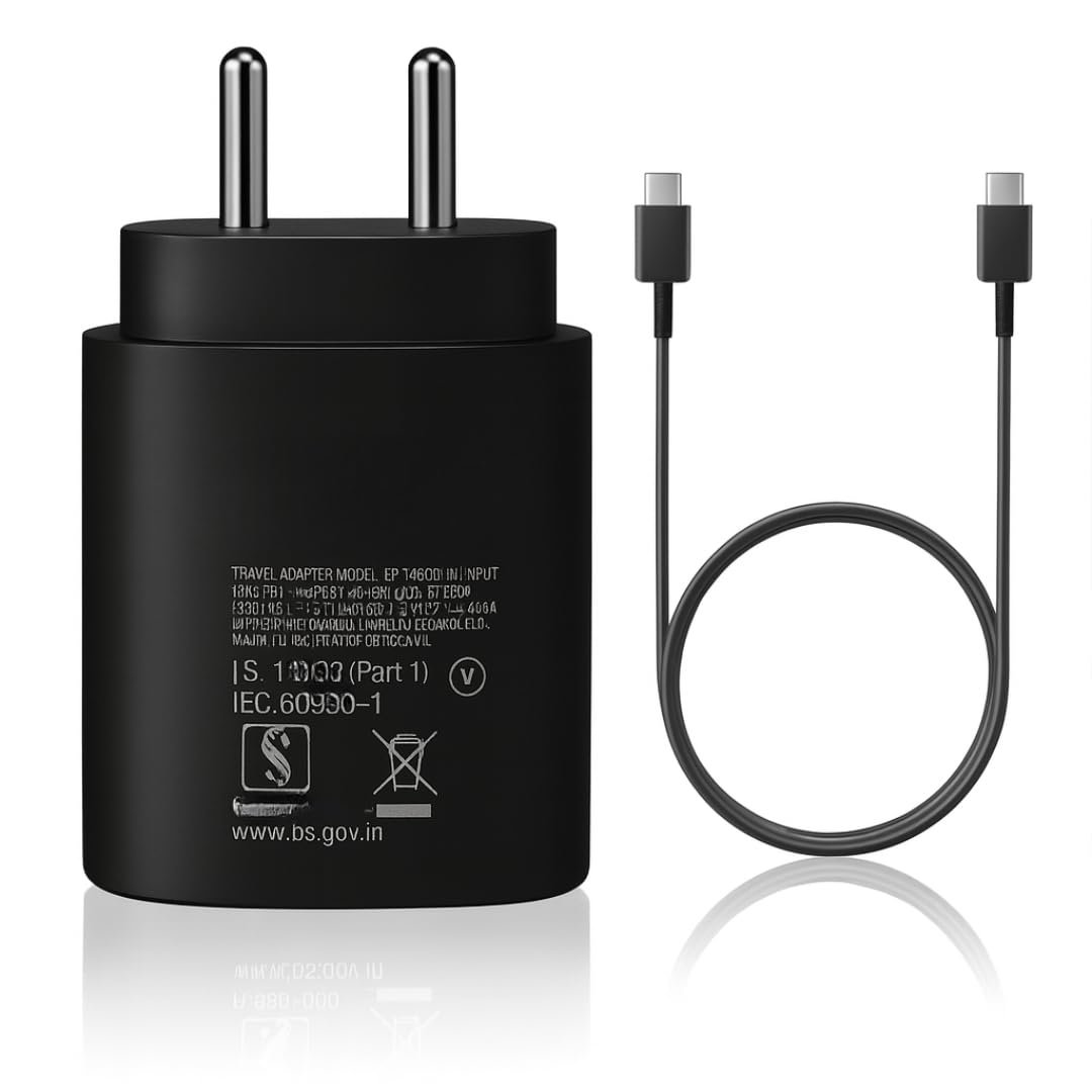 Addtam 25W Type-C PD Superfast Charging Adapter with 1M C-Type Cable Compatible with Samsung A55|A16|A36|A56|A35|A06| M36|M35|M16|M06|M05|M56|F36|F06|F05|F56|F16|S25|25watt USB C Fast Charger-Black - Image 2