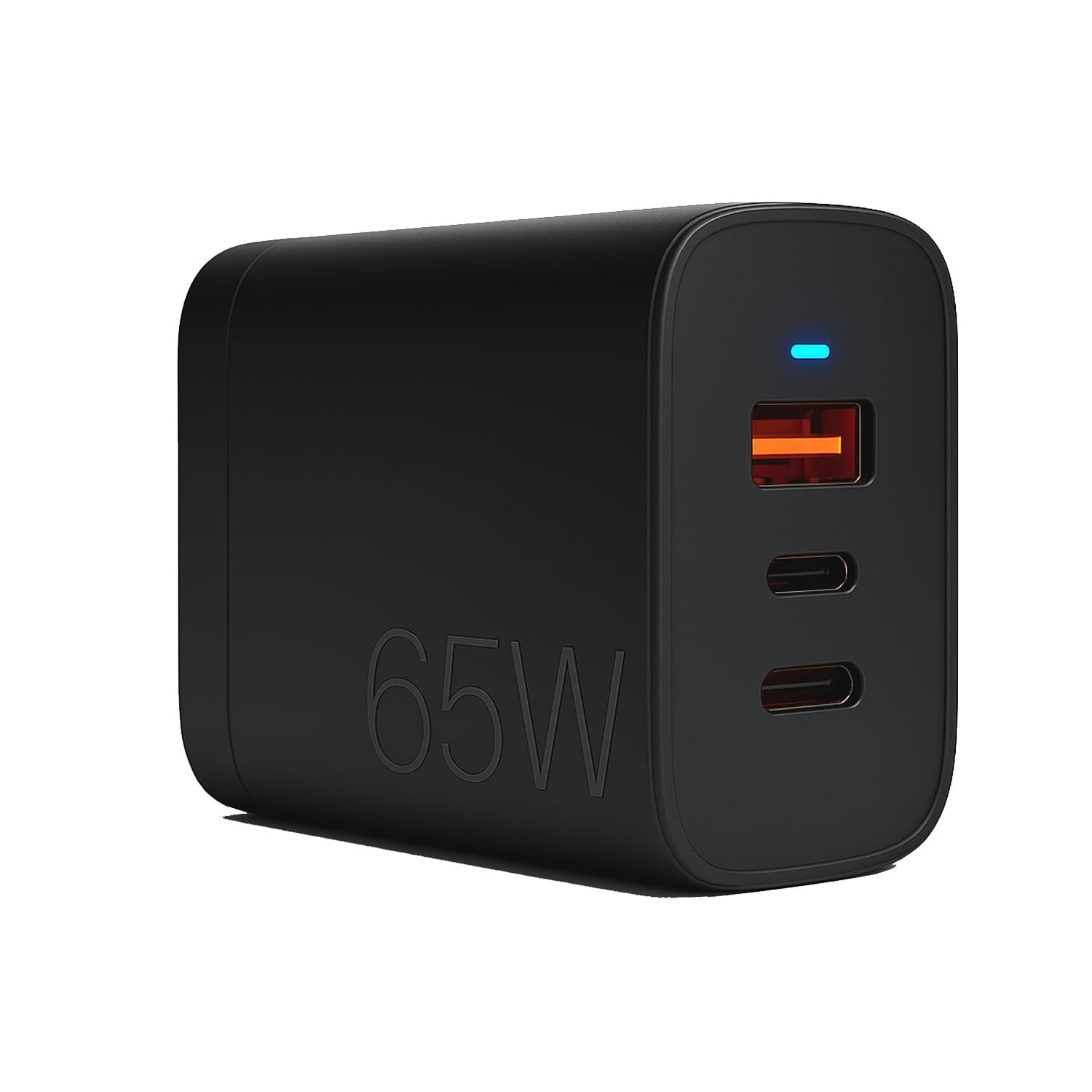 Addtam 65W Original USB-C PD Fast Charging Adapter, Multi-Port Wall Charger for Laptop, MacBook, Chromebook, Tablet, Samsung, Google, Nothing, Motorola, OnePlus, Android Smartphones, Black - Image 2