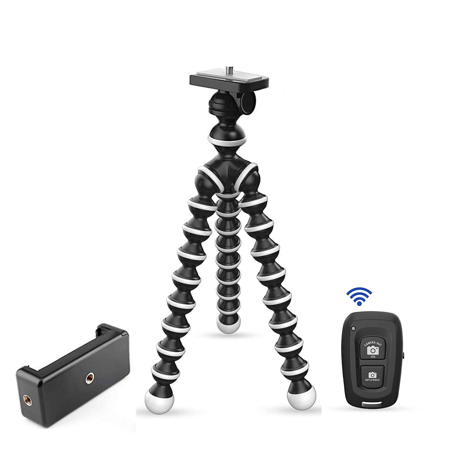 DIGITEK® (DTR 260 GT) Gorilla Tripod/Mini 33 CM (13 Inch) Tripod for Mobile Phone with Phone Mount & Remote, Flexible Gorilla Stand for Point and Shoot & Action Cameras - Image 2