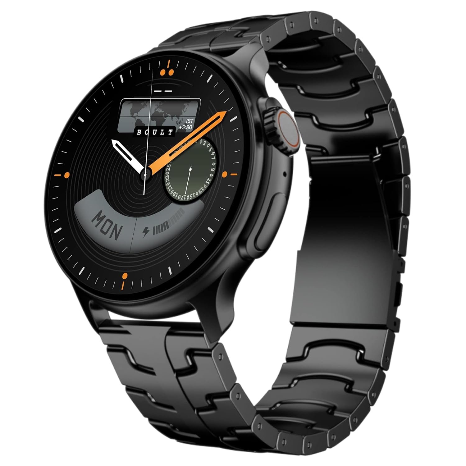 GOBOULT Crown R Pro 2 Smartwatch 1.43''HD AMOLED Display,BT Calling 5.2,600Nits Brightness,IP67,150+Watchfaces, 120+Sports Modes, AI Voice Assistant, SpO2 Monitoring(Charcoal Black) - Image 2