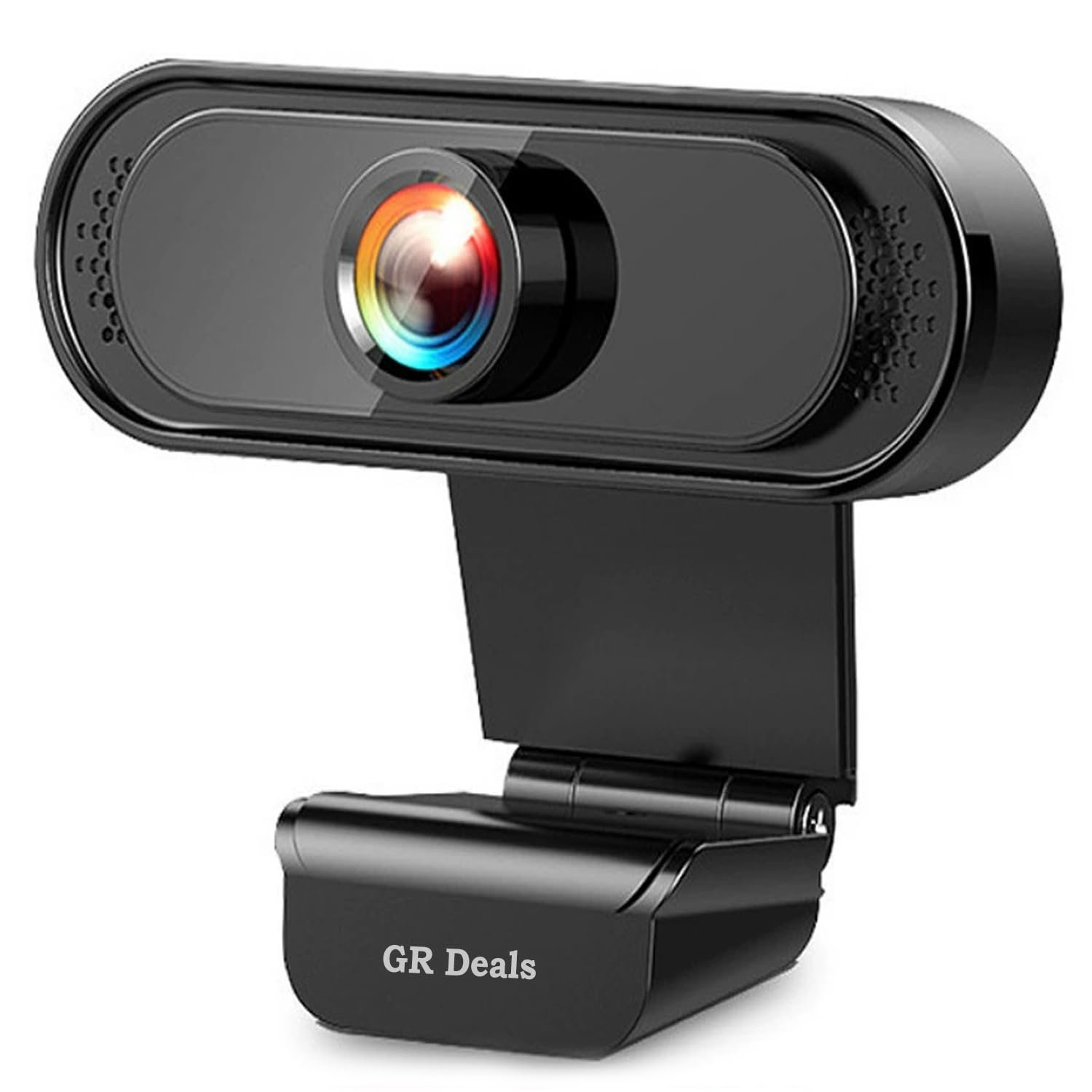 GR Deals Webcam HD 720P, Noise Isolated Microphone with Computer HD stremaing Web cam for Desktop & Laptop with mic with Wide Angle Lens & Large Sensor for Superior Low Light, Optical. (042)(Black) - Image 2