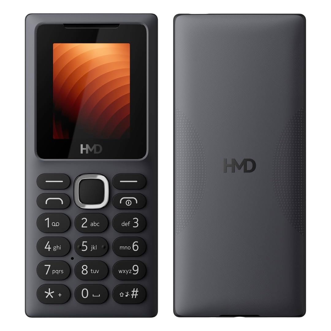 HMD 100 Keypad Mobile Phone | Single SIM, Long Lasting Battery, Durable Design, Wireless FM Radio, Phone Talker, 1-Year Replacement Guarantee | Grey - Image 2
