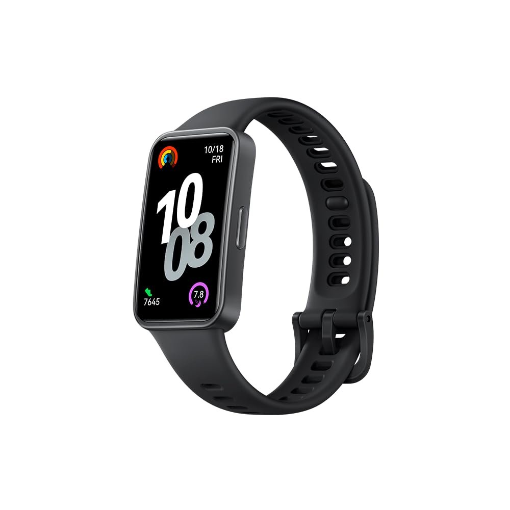 Huawei Band 10 Smartwatch with AI-Powered Fitness Monitoring, Pro-Level Sleep Analysis, Emotional Wellbeing Assistant,Streamlined Metallic Design,Fast Charging,iOS Android (Band 10, Strap Black) - Image 2