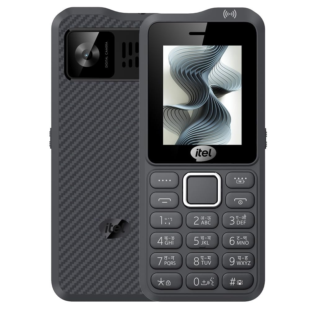 Itel Kingsignal Keypad Mobile Phone | Stronger Signal |1500 mAh 33 Days Standby Super Battery | Type C Charger | KingVoice | Wireless FM with Recording | Auto Call Recording | Kevlar Texture | Black - Image 2