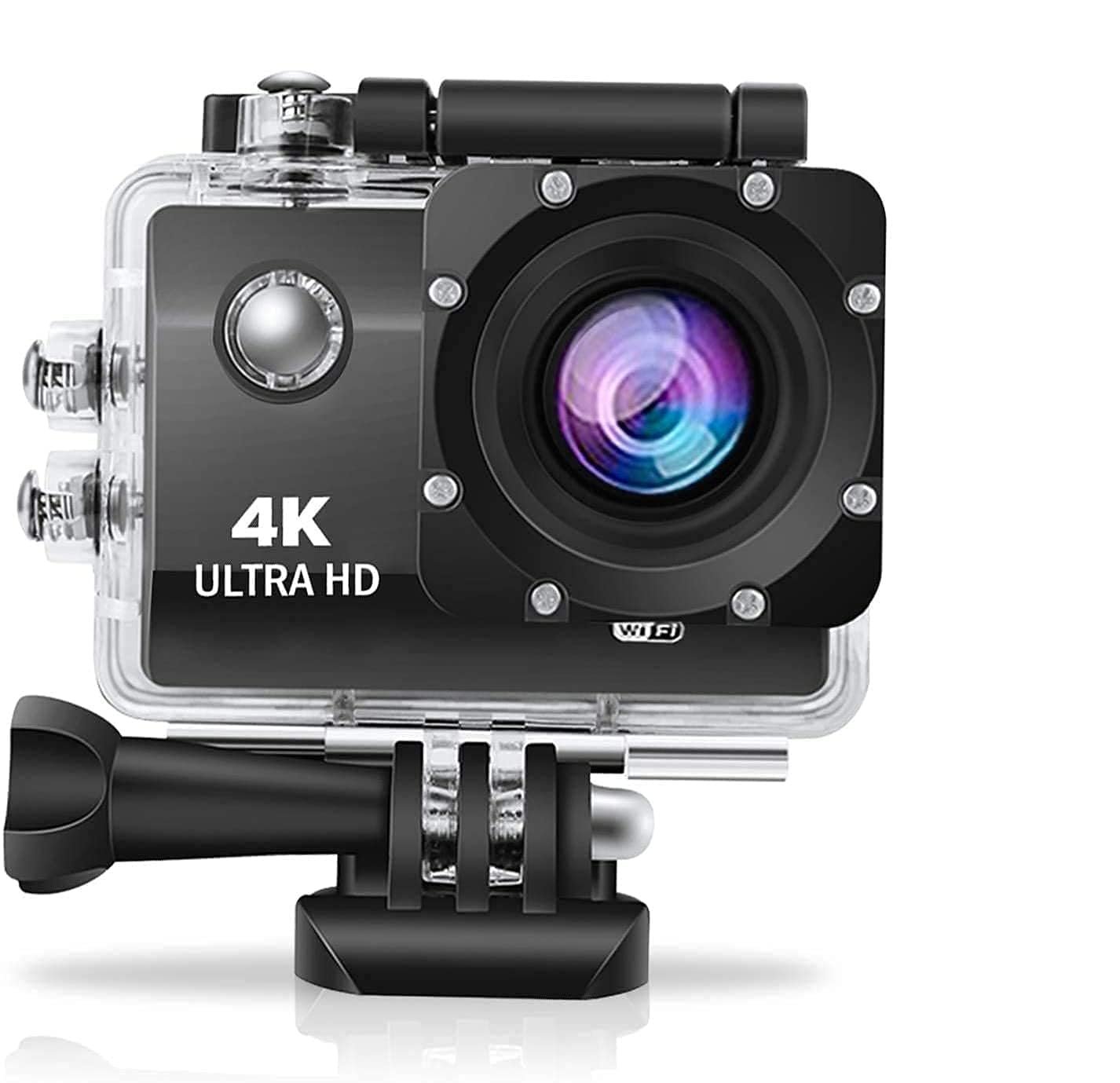 JK Vision 30Fps Action Camera Ultra Hd Underwater Camera 170 Degree Wide Angle 98Ft Waterproof Camera (Light 4K Action (Ac)) - Digital, Multicolor (DDC-48) - Image 2