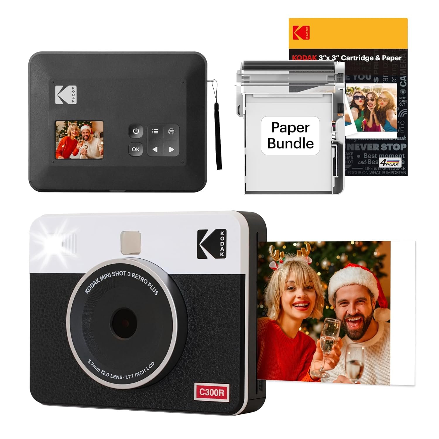 Kodak Mini Shot 3 Retro 2in1 + 68 Sheets Bundle - Image 2