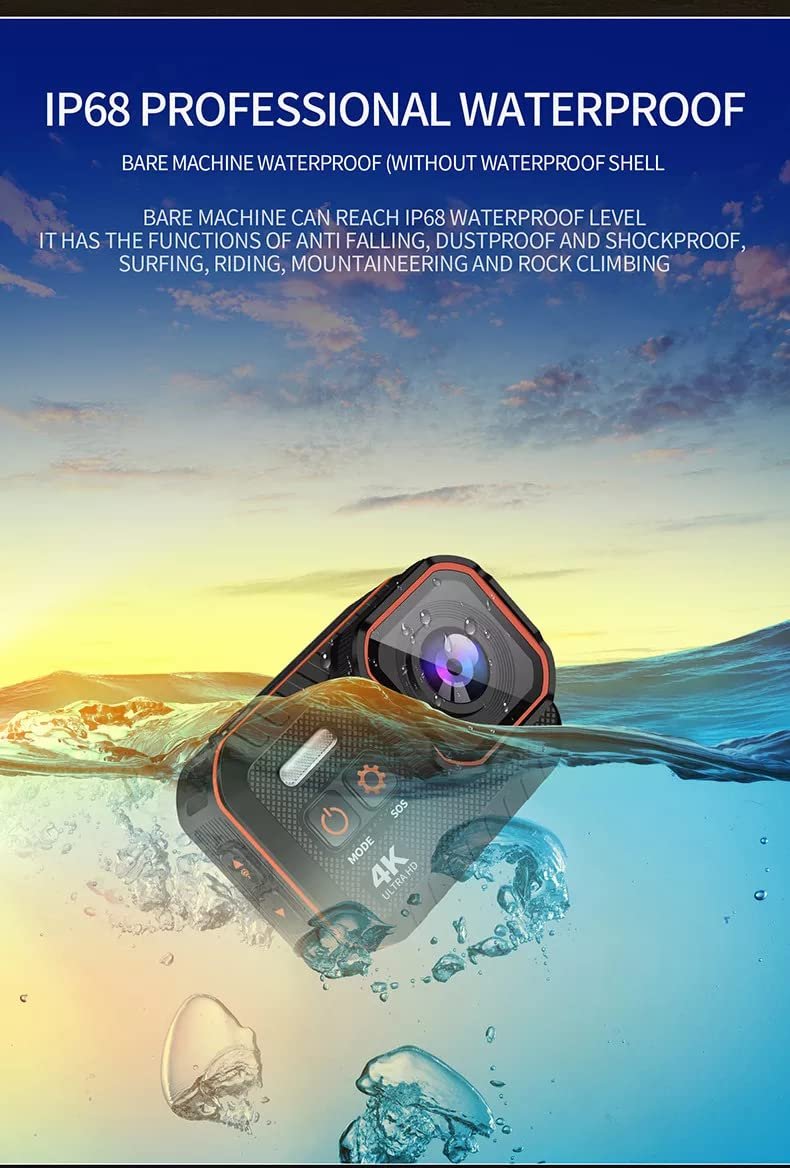 ROCKTECH 4K Action Camera- Underwater Camera IPX8 Waterproof, 170-Degree Wide-Angle Lens, EIS, Wi-Fi and Remote Control, Perfect for Scuba Diving, Snorkeling, and Vlogging - Image 2