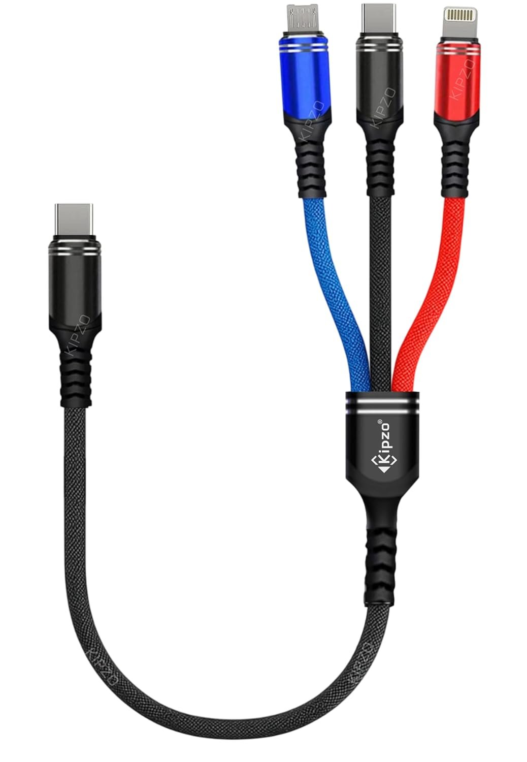 TYPE C 30cm mini short multi 3 in 1 charging cable super Dash Warp PD 65w fast car charger power bank cord Type c Micro iOS Android galaxy with mobile tablet adapter (ONLY TYPE-C DATA Transfer) - Image 2