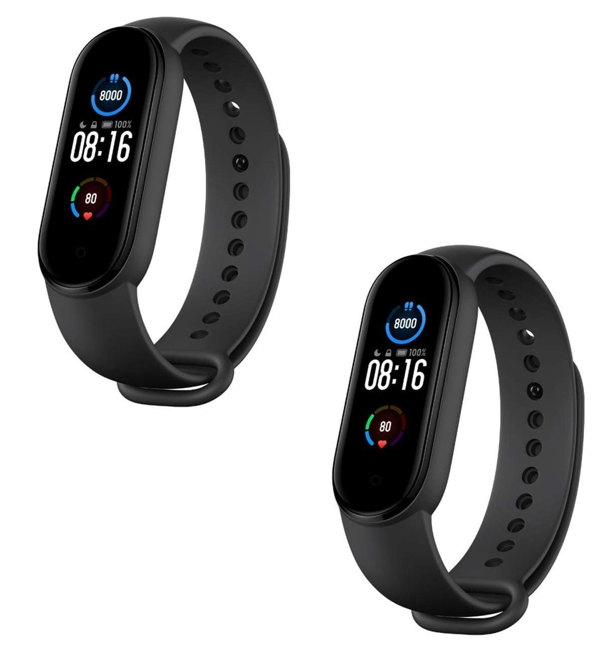 Techking Smart Band M5 Fitness Band,Smart Battery Life, Color AMOLED Full-Touch Screen, Waterproof with Music Control and with Heart Rate Sensor (Buy 1 Get 1 Free) - Image 2