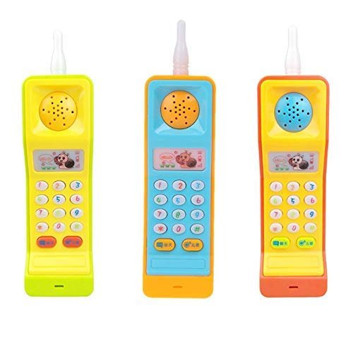 VGRASSP Cordless Musical Toy Phone Mobile for Kids - Animal, Number and Keypress Sounds - Colorful Lights and Music Multicolor - Image 2