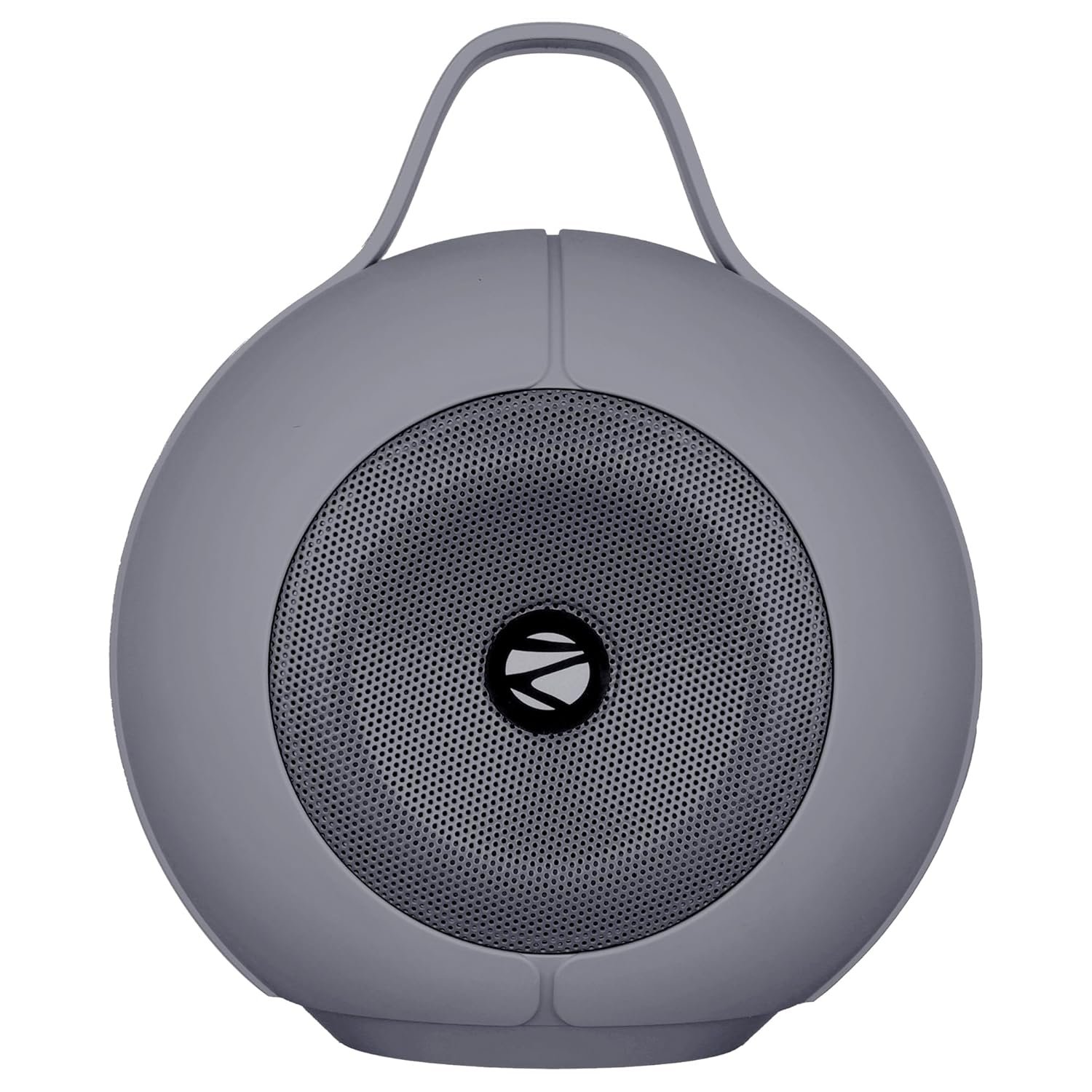 ZEBRONICS Sound POD 30 Portable Bluetooth Speaker, 12 Watts, Upto 8 Hours Playback, Passive Radiator, BTv5.3 | mSD | TWS | Splash Proof, RGB LED, Carry Handle, Deep Bass (Gray) - Image 2